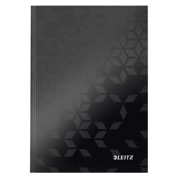 Leitz Notebook WOW A5 Ruled with hardcover 90g/80sheets, Pattern, Black, A5, 80 sheets, 80 g/m², Lined paper