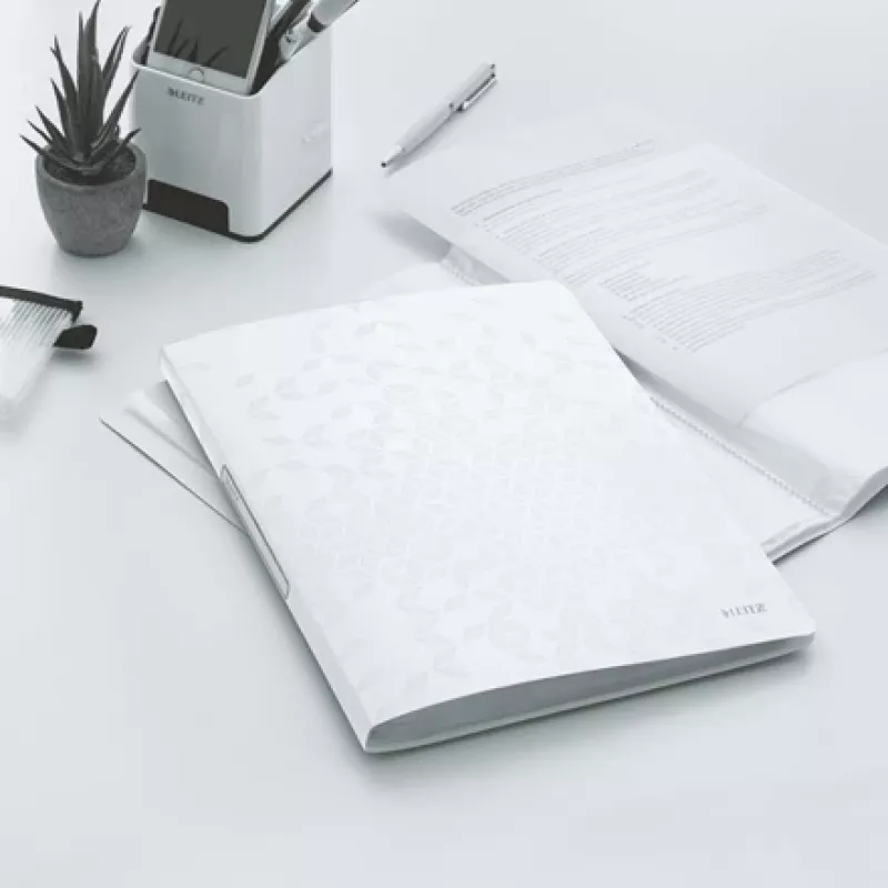 Leitz Display Book WOW PP 20 pockets, White, Polyvinyl chloride (PVC), 20 pockets, A4, 231 mm, 13 mm