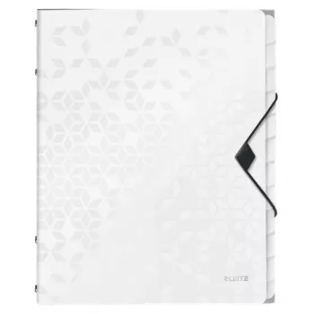 Leitz Divider Book WOW PP 12 tabs, Conventional file folder, A4, Polypropylene (PP), White, Glossy, 200 sheets