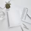 Leitz WOW Notebook A5 ruled, wirebound with PP cover, Monochromatic, White, A5, 80 sheets, 80 g/m², Lined paper