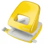 Leitz NeXXt Hole Punch WOW 5008 Metal 2-hole / 30sheets, 30 sheets, Yellow, Metal, 8 cm, 5.5 mm, A4, A5, A6, Folio, US-Quart, 8 x 8 x 8 cm