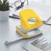 Leitz NeXXt Hole Punch WOW 5008 Metal 2-hole / 30sheets, 30 sheets, Yellow, Metal, 8 cm, 5.5 mm, A4, A5, A6, Folio, US-Quart, 8 x 8 x 8 cm