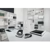 Leitz Hole Punch WOW 5008 Metal 2-hole / 30sheets, 30 sheets, Black, White, Metal, 8 cm, 5.5 mm, A4, A5, A6, Folio, US-Quart, 8 x 8 x 8 cm