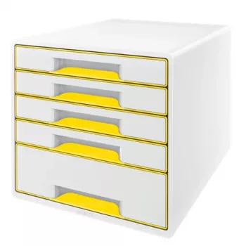 Leitz Drawer Cabinet WOW Cube 5-drawer, 5 drawer(s), Plastic, 270 mm, 287 mm, 363 mm, 3.59 kg