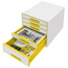 Leitz Drawer Cabinet WOW Cube 5-drawer, 5 drawer(s), Plastic, 270 mm, 287 mm, 363 mm, 3.59 kg