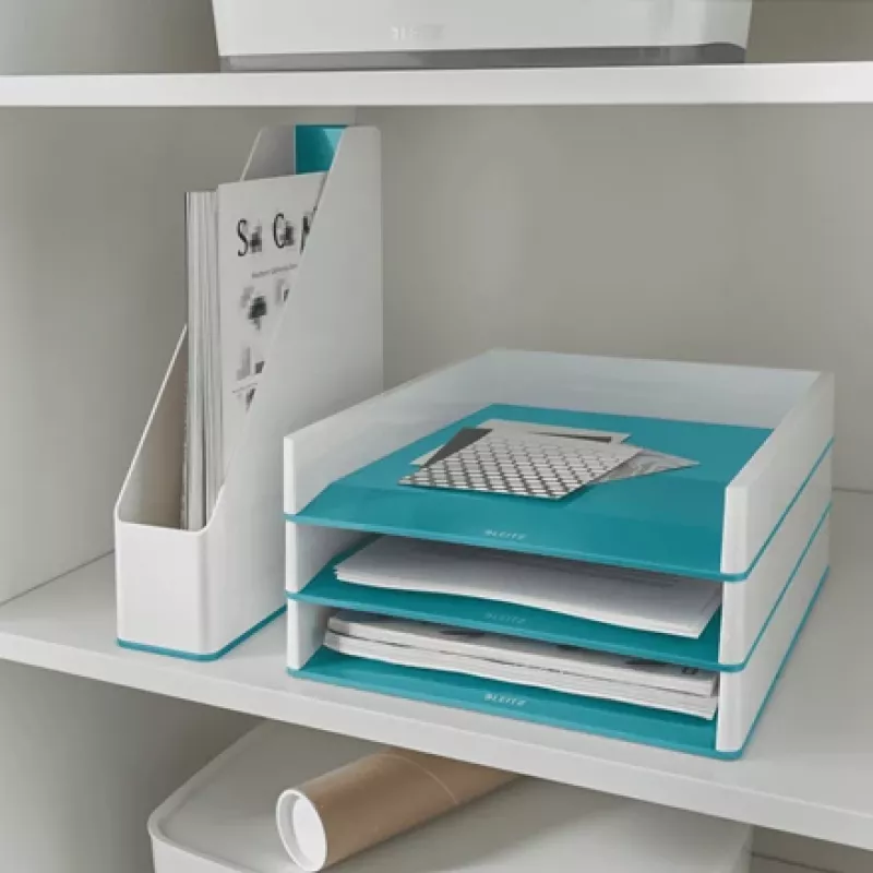 Leitz Magazine File WOW Dual Colour, Purple, White, Plastic, A4, 73 mm, 272 mm, 318 mm