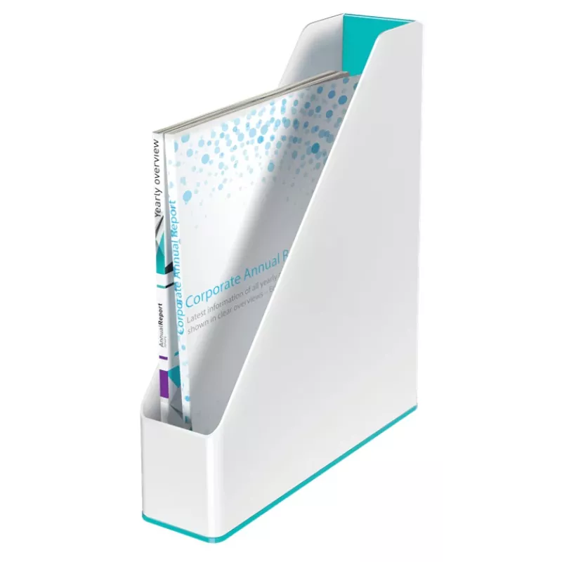 Leitz Magazine File WOW Dual Colour, Purple, White, Plastic, A4, 73 mm, 272 mm, 318 mm