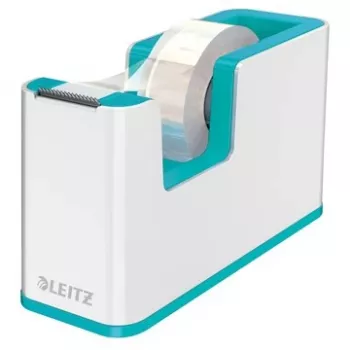 Leitz Tape Dispenser WOW, 1.9 cm, 33 m, Polystyrene (PS), Light Blue, White, 51 mm, 126 mm