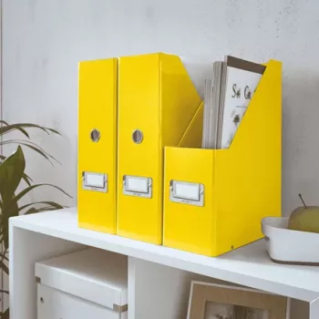 Leitz Click & Store WOW Magazine File, Yellow, Carton, 103 mm, 253 mm, 330 mm, 95 x 245 x 310 mm