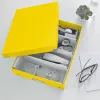 Leitz Click & Store WOW Medium Organiser Box, Storage box, Yellow, Rectangular, Carton, Monochromatic, Indoor