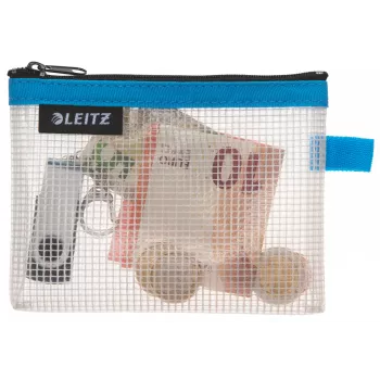 Leitz Travel Pouch water resistant WOW Small, Unisex, Accessory bag, Small, Zipper, Water resistant, Blue