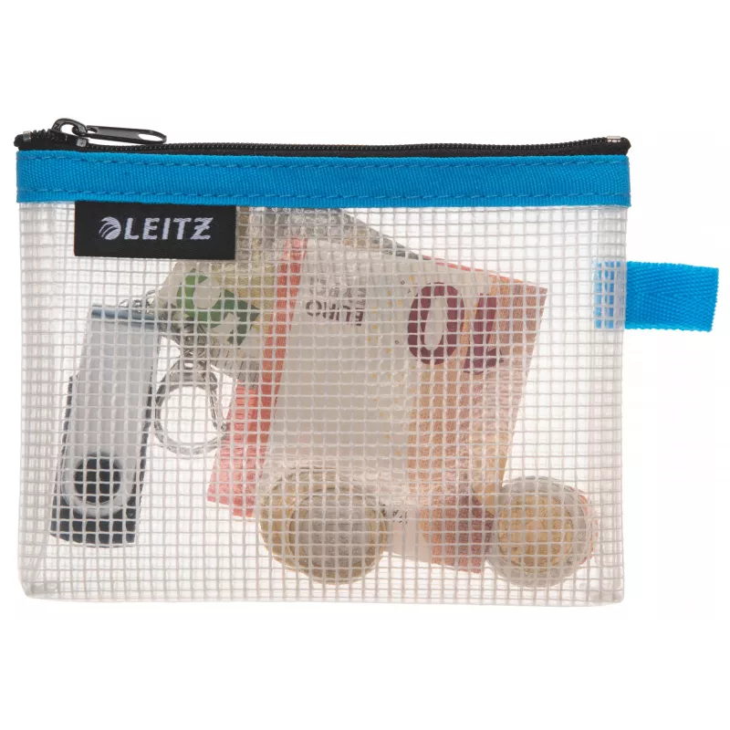 Leitz Travel Pouch water resistant WOW Small, Unisex, Accessory bag, Small, Zipper, Water resistant, Blue
