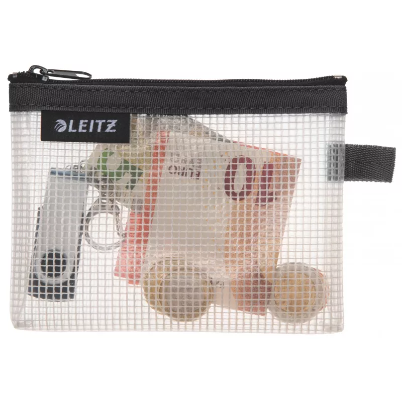 Leitz Travel Pouch water resistant WOW Small, Unisex, Accessory bag, Small, Zipper, Water resistant, Black