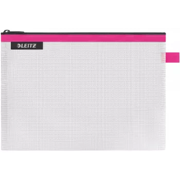 Leitz Travel Pouch water resistant WOW Medium, Unisex, Accessory bag, Medium, Zipper, Water resistant, Pink