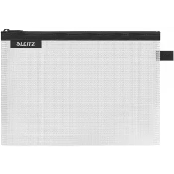Leitz Travel Pouch water resistant WOW Medium, Unisex, Accessory bag, Medium, Zipper, Water resistant, Black