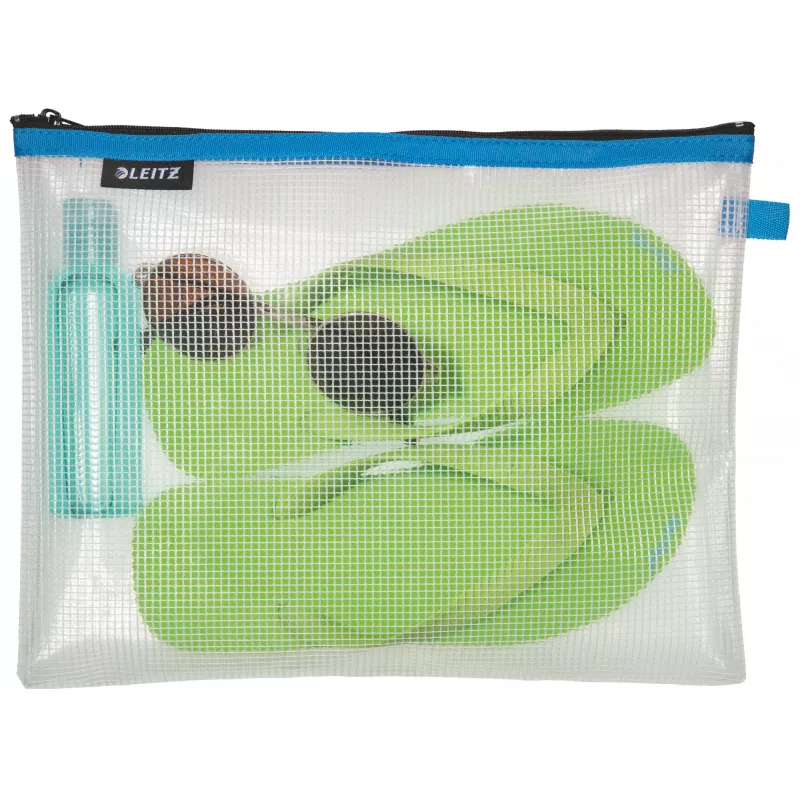 Leitz Travel Pouch water resistant WOW Large, Unisex, Accessory bag, Large, Zipper, Water resistant, Blue