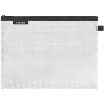 Leitz Travel Pouch water resistant WOW Large, Unisex, Accessory bag, Large, Zipper, Water resistant, Black