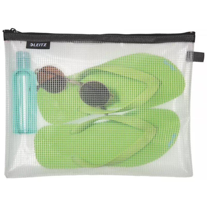 Leitz Travel Pouch water resistant WOW Large, Unisex, Accessory bag, Large, Zipper, Water resistant, Black