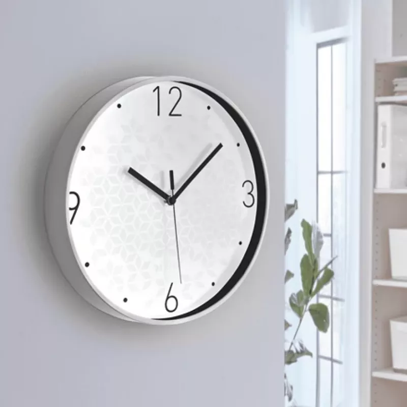 Leitz Wall Clock (Silent) WOW, Round, White, 290 mm, 43 mm, 290 mm, 550 g