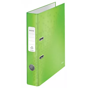 Leitz Lever Arch File 180° WOW POB/Laminated A4/50mm, A4, D-ring, Carton, Green, 350 sheets, 285 mm
