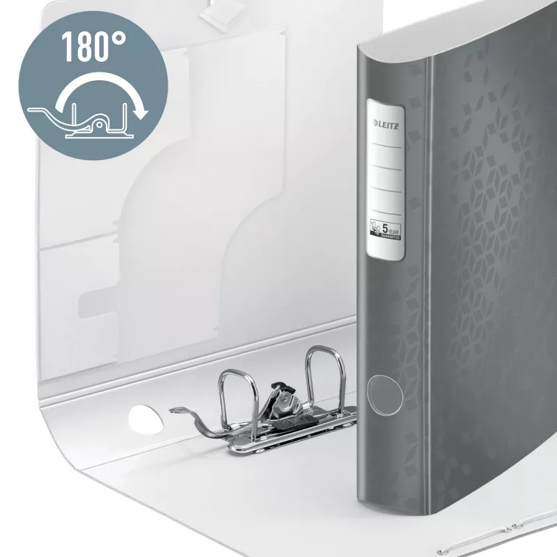 Leitz Lever Arch File Active PP WOW A4/65mm, A4, D-ring, Storage, Polyfoam, Green, 350 sheets