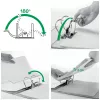 Leitz Lever Arch File Active PP WOW A4/65mm, A4, D-ring, Storage, Polyfoam, Green, 350 sheets