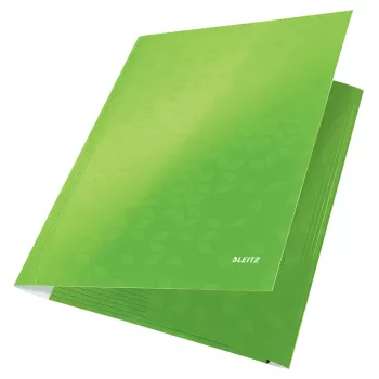 Leitz 3-Flap Folder WOW Card/POB A4, Manila folder, A4, Polypropylene (PP), Green, 250 sheets, 80 g/m²
