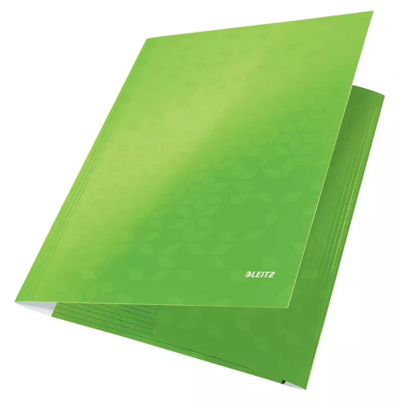 Leitz 3-Flap Folder WOW Card/POB A4, Manila folder, A4, Polypropylene (PP), Green, 250 sheets, 80 g/m²