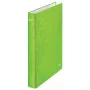 Leitz Ringbinder WOW Laminated A4+ 2DR/25mm, A4+, D-ring, Carton, Green, 250 sheets, 80 g/m²