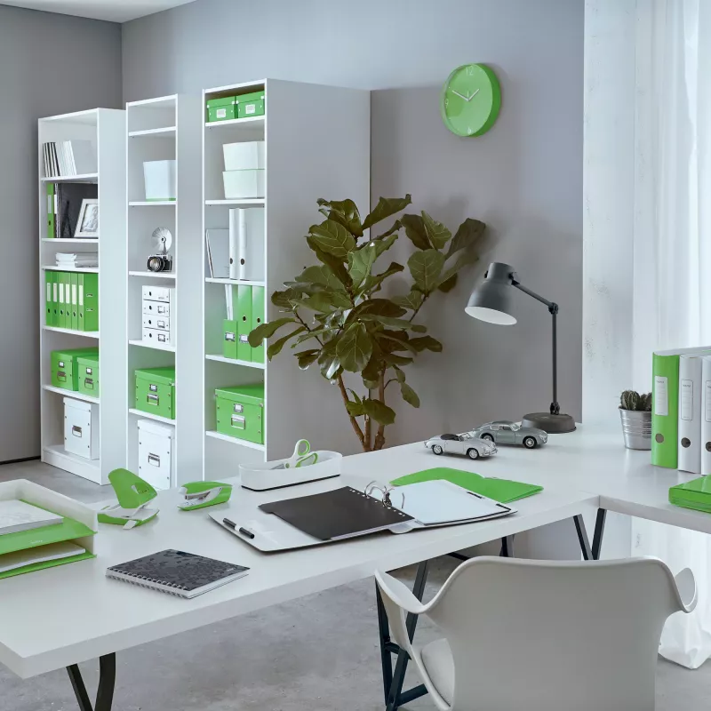 Leitz Ringbinder WOW PP A4 2RR/25mm, A4, Round ring, Polypropylene (PP), Green, 190 sheets, 80 g/m²