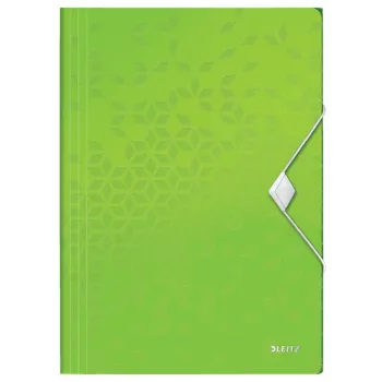 Leitz 3-Flap Folder WOW PP A4, A4, Polypropylene (PP), Green, Portrait, 150 sheets, 80 g/m²