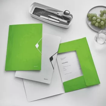 Leitz 3-Flap Folder WOW PP A4, A4, Polypropylene (PP), Green, Portrait, 150 sheets, 80 g/m²