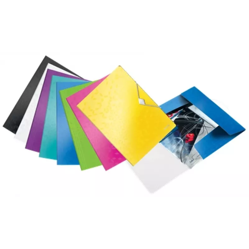 Leitz 3-Flap Folder WOW PP A4, A4, Polypropylene (PP), Green, Portrait, 150 sheets, 80 g/m²