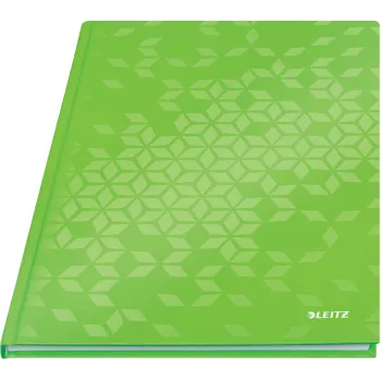 Leitz Notebook WOW A4 Squared with hardcover 90g/80sheets, Pattern, Green, A4, 80 sheets, 80 g/m², Squared paper