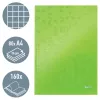 Leitz Notebook WOW A4 Squared with hardcover 90g/80sheets, Pattern, Green, A4, 80 sheets, 80 g/m², Squared paper