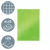Leitz WOW Notebook A5 squared with hardcover, Pattern, Green, A5, 80 sheets, 80 g/m², Squared paper