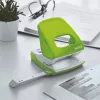 Leitz Hole Punch WOW 5008 Metal 2-hole / 30sheets, 30 sheets, Green, Metal, Plastic, 8 cm, 5.5 mm, A4, A5, A6, Folio, US-Quart, 8 x 8 x 8 cm