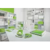 Leitz Hole Punch WOW 5008 Metal 2-hole / 30sheets, 30 sheets, Green, Metal, Plastic, 8 cm, 5.5 mm, A4, A5, A6, Folio, US-Quart, 8 x 8 x 8 cm