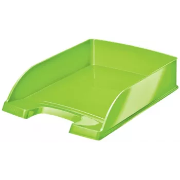 Leitz Letter tray WOW, Plastic, Green, A4, 242 x 330 x 60 mm, 255 mm, 70 mm