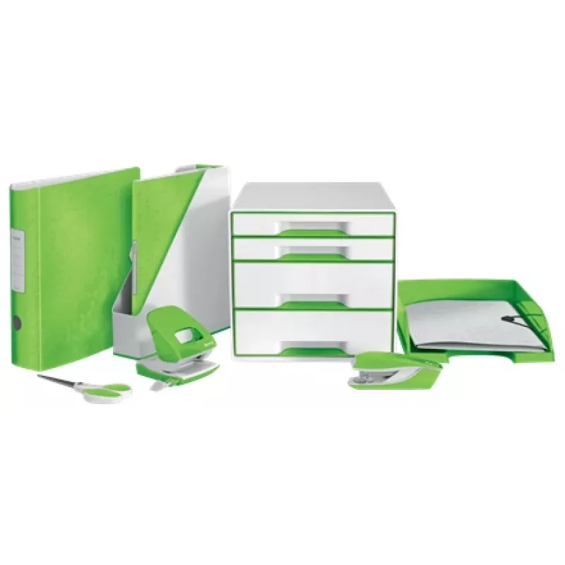 Leitz Letter tray WOW, Plastic, Green, A4, 242 x 330 x 60 mm, 255 mm, 70 mm