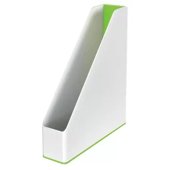 Leitz Magazine File WOW Dual Colour, Green, White, Plastic, A4, 73 mm, 318 mm, 272 mm