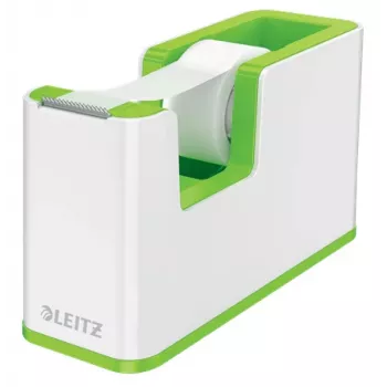 Leitz Tape Dispenser WOW, 1.9 cm, 33 m, Polystyrene (PS), Green, White, 51 mm, 126 mm