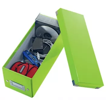 Leitz Click & Store WOW CD Storage Box, Green, Carton, 143 mm, 352 mm, 136 mm, 440 g