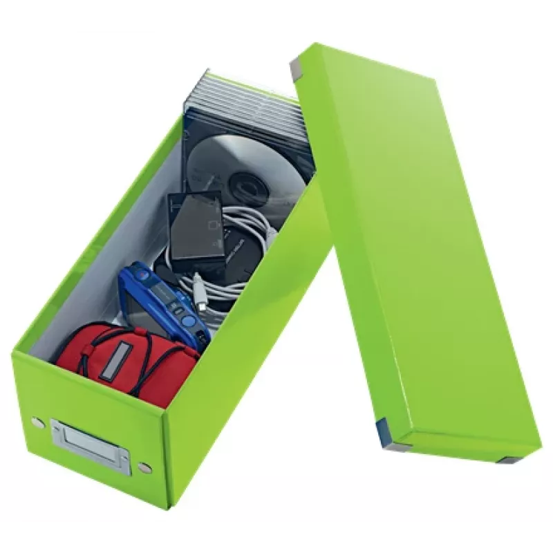 Leitz Click & Store WOW CD Storage Box, Green, Carton, 143 mm, 352 mm, 136 mm, 440 g