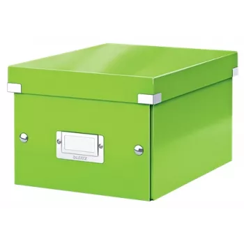 Leitz Click & Store WOW Small Storage Box, Storage box, Green, Rectangular, Carton, Monochromatic, Indoor