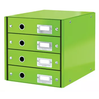 Leitz Click & Store WOW Drawer Cabinet (4 drawers), Green, Carton, 286 mm, 356 mm, 282 mm
