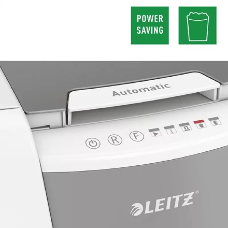 Leitz IQ Autofeed Office 150 Automatic Paper Shredder P5, Micro-cut shredding, 22 cm, 2 x 15 mm, 44 L, 500 sheets, 55 dB