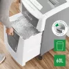 Leitz IQ Autofeed Office 300 Automatic Paper Shredder P5, Micro-cut shredding, 22 cm, 2 x 15 mm, 60 L, 700 sheets, 55 dB
