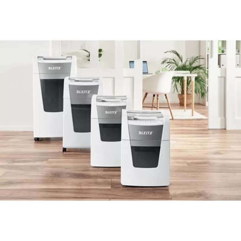 Leitz IQ Autofeed Office 300 Automatic Paper Shredder P5, Micro-cut shredding, 22 cm, 2 x 15 mm, 60 L, 700 sheets, 55 dB