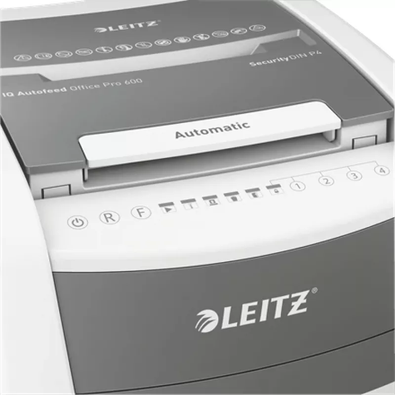 Leitz IQ Autofeed Office Pro 600 Automatic Paper Shredder P4